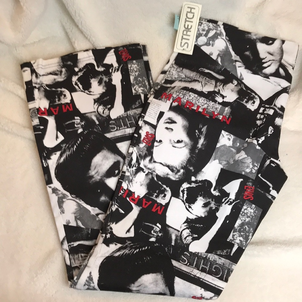 VINTAGE RUE 21 ELVIS MARILYN MONROE PANTS  14 NWT